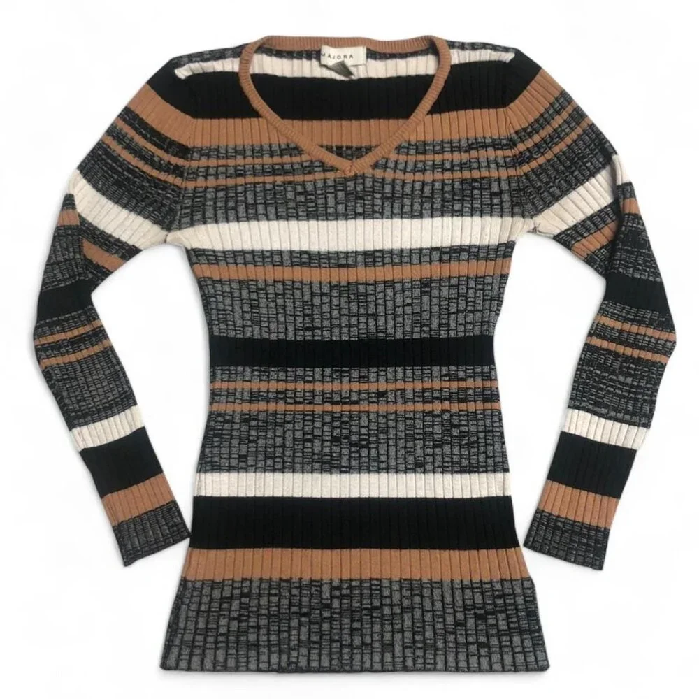 Majora Ribbed Knit Fitted Top - Picture 2 of 5